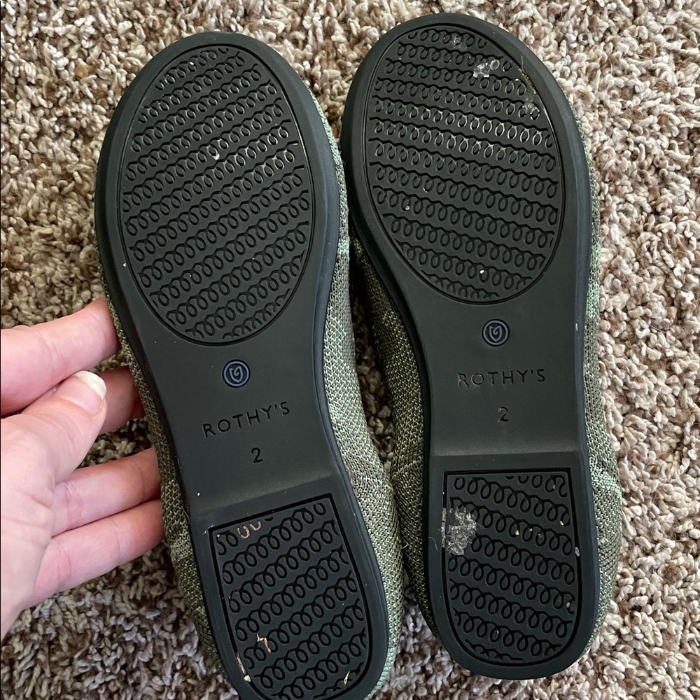 Rothy's The Kids Loafer in Olive Camo - Picture 6 of 6